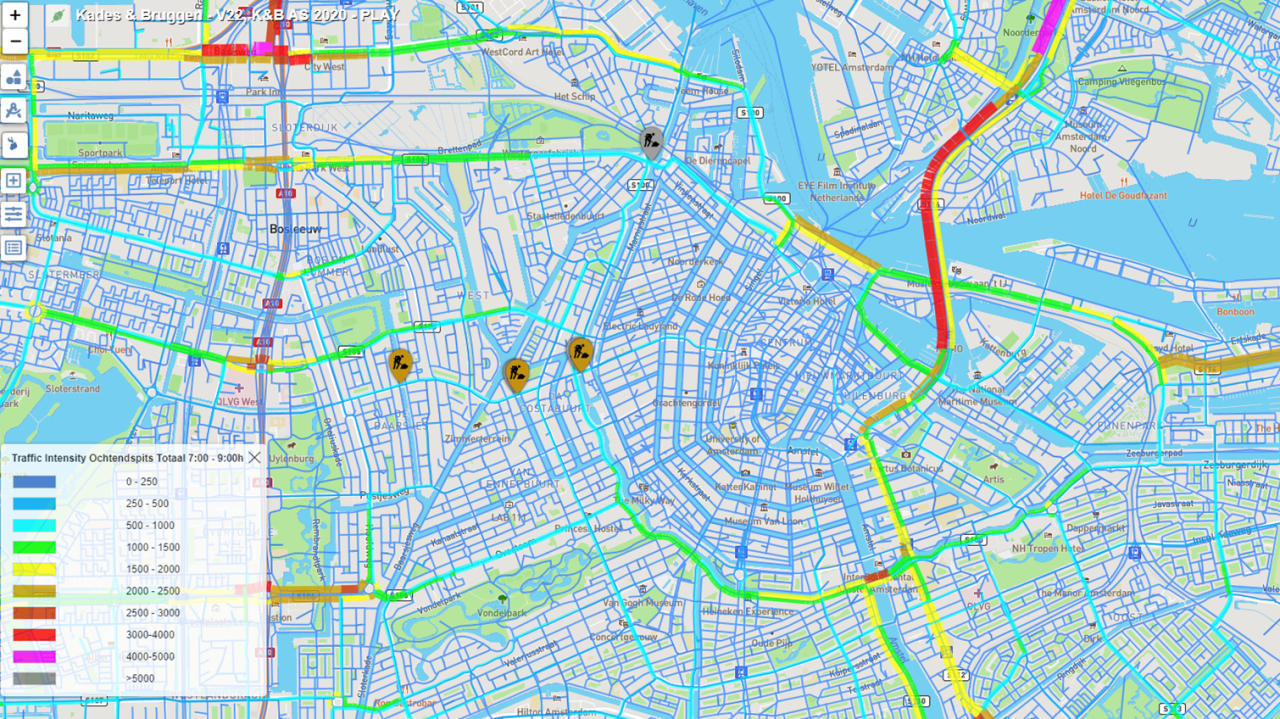 Een voorbeeld van de Urban Strategy Tool