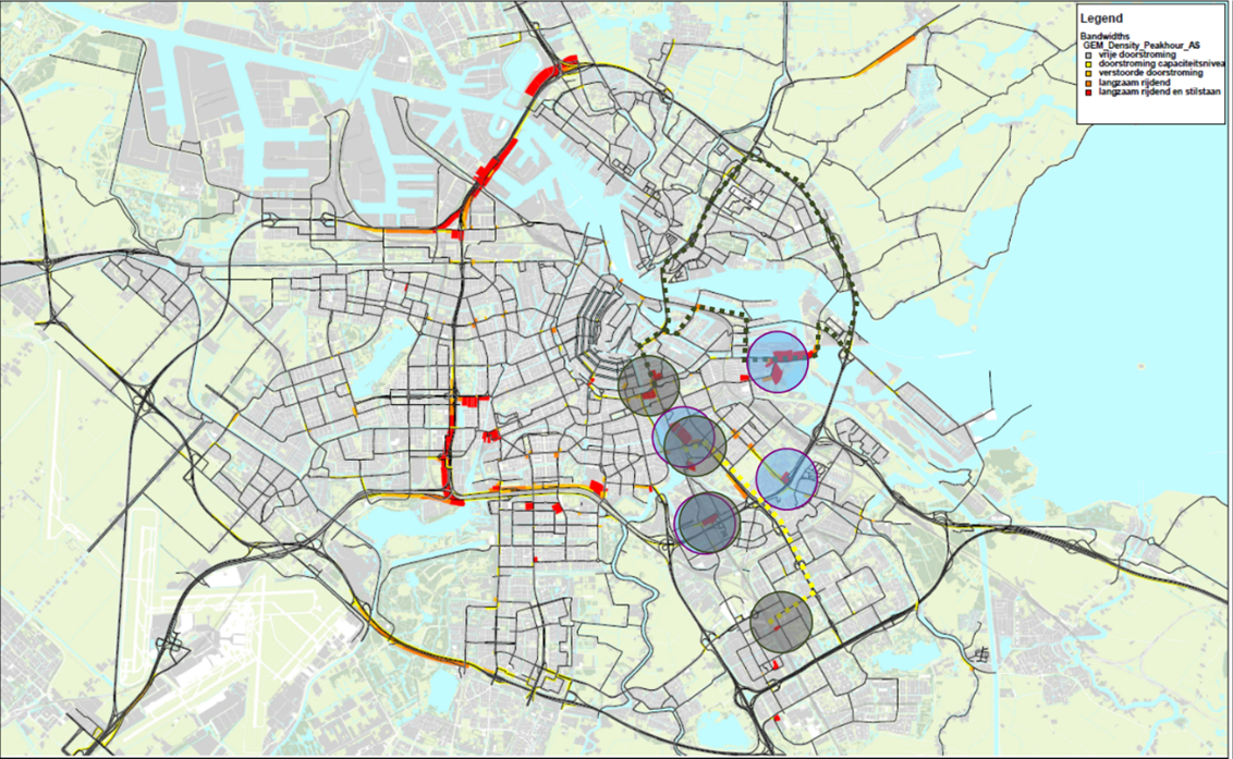 Vervangend busvervoer spoorwerkzaamheden bij project 3 (gele stippellijn)