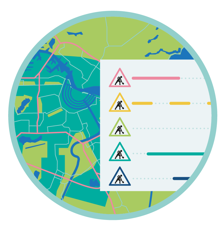 Voorbeeld afbeelding van Werkzaamhedenkaart